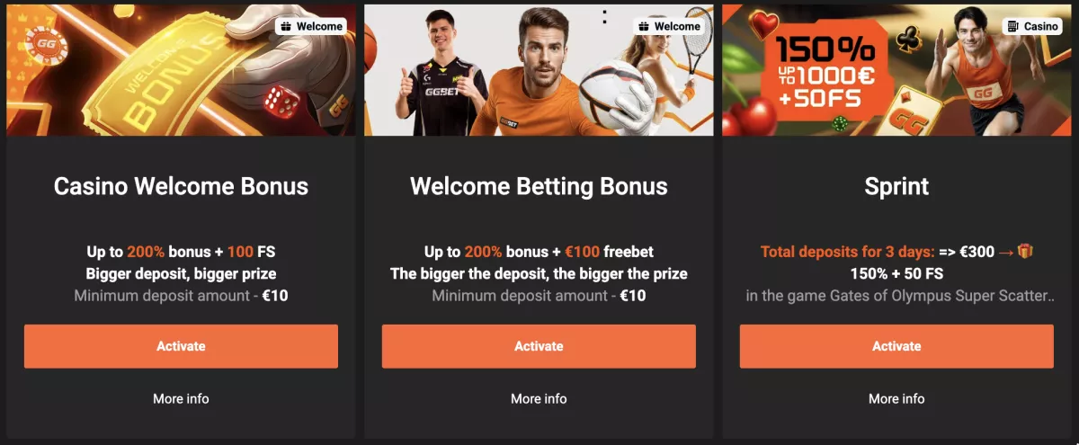 GGBET Promotions